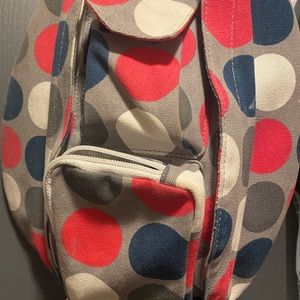 Kavu rope bag great condition, grey with white red and grey polka dots